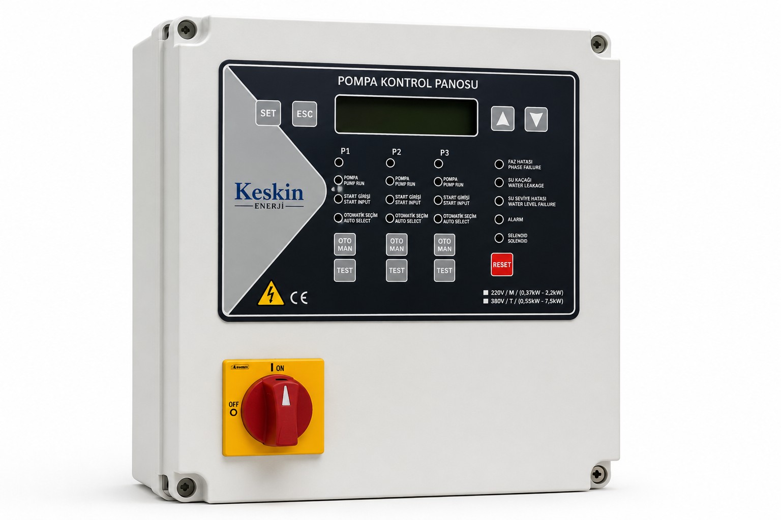 KSN-3 Üç Pompalı Kontrol Panosu